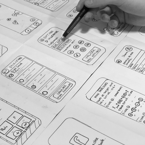 UX wireframe